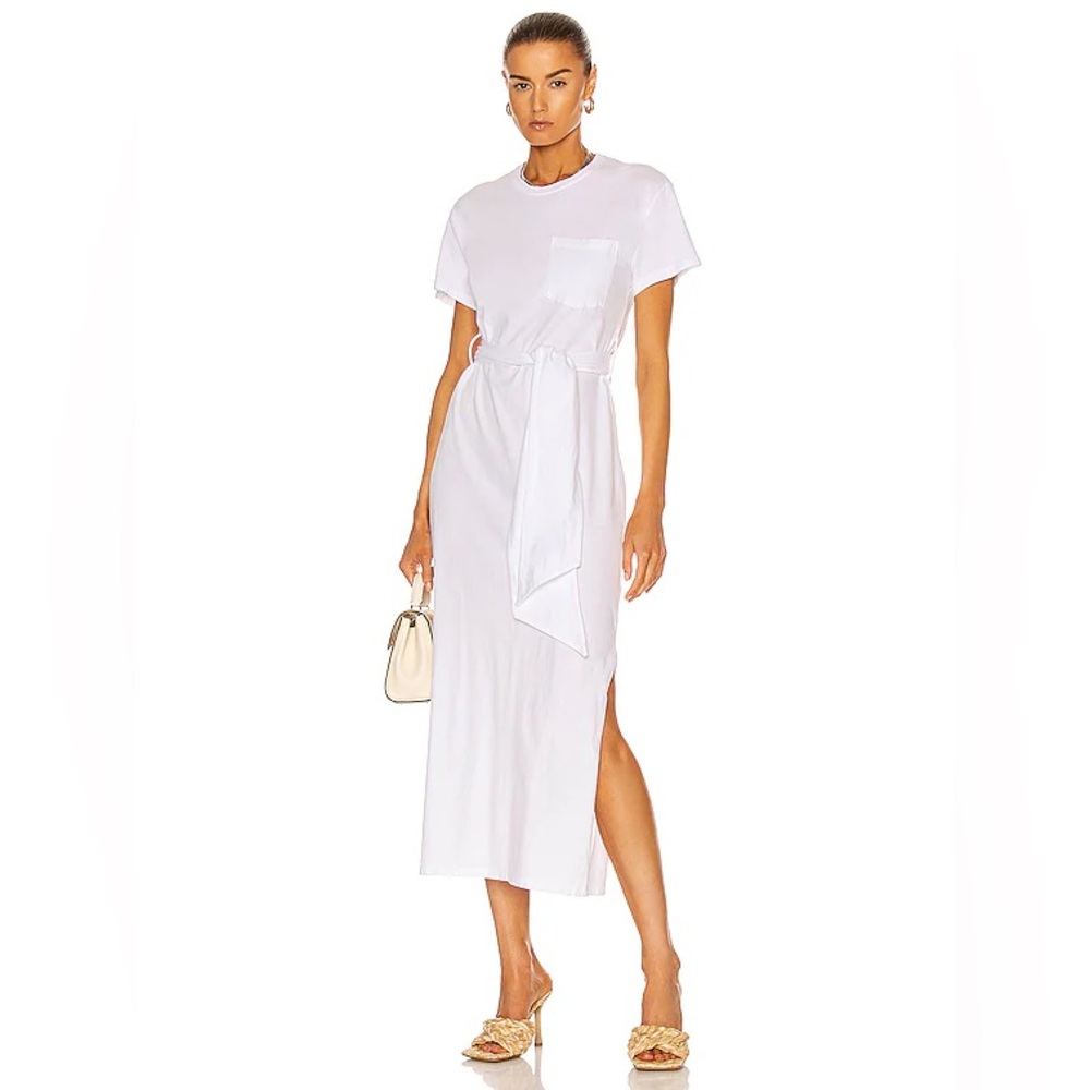 Jonathan Simkai Standard Sara Midi Dress in White